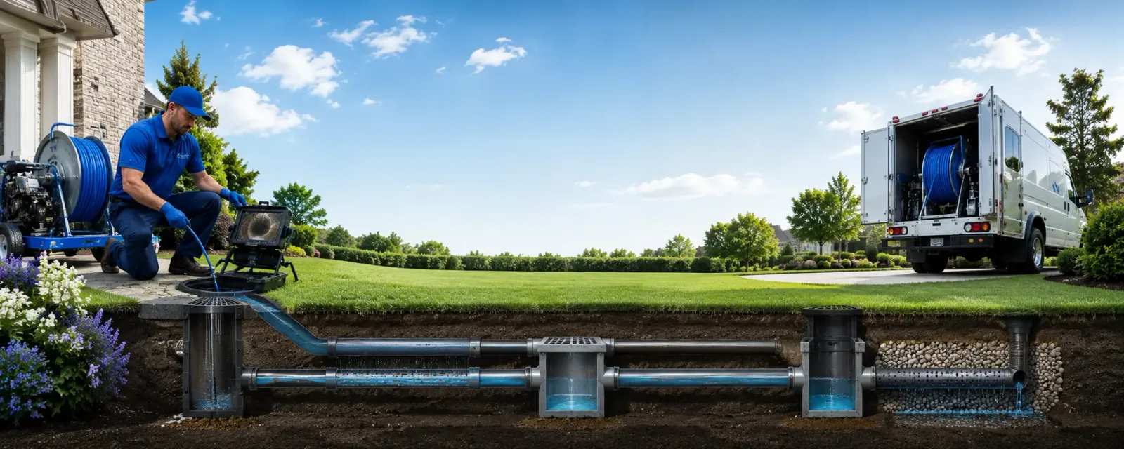 Outdoor drain cleaning information for Lancaster, KS
